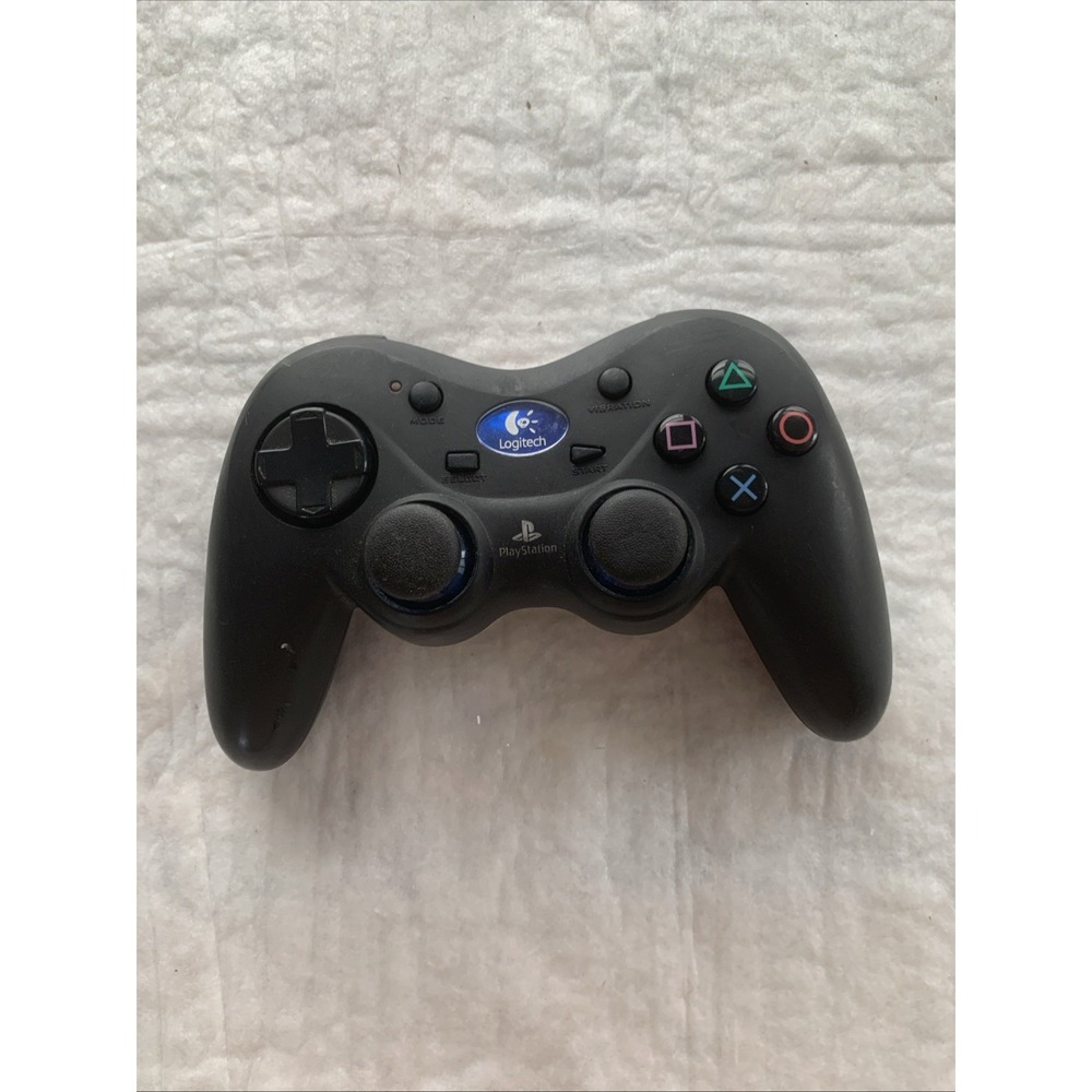 Logitech Cordless Action Controller PS2 Wireless Black Untested